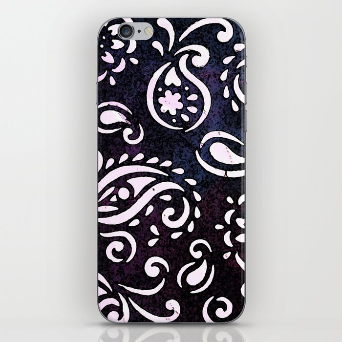 painted paisley iPhone Skin