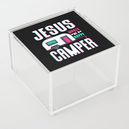 Jesus Makes Me A Happy Camper Acrylic Box