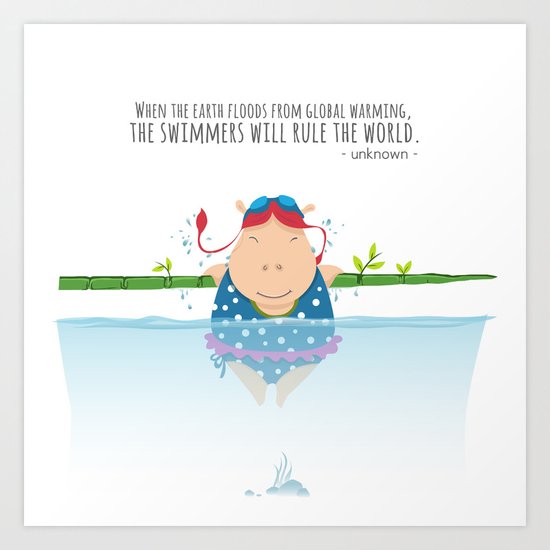 Tifanny - Swimmer Art Print