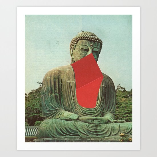 enlightenment with fries Art Print