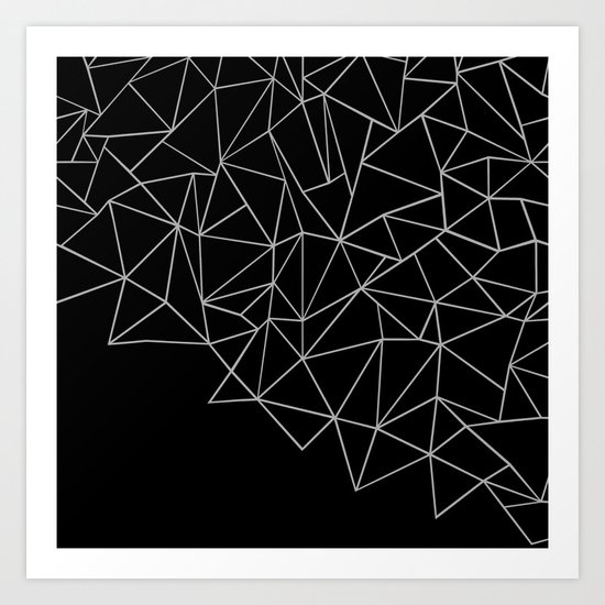 Ab Storm Black Art Print