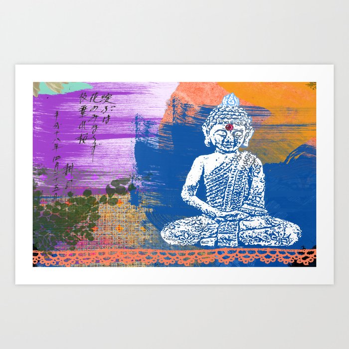 BUDDHA COLOR Art Print