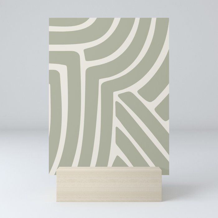Abstract Stripes LXXXVII Mini Art Print