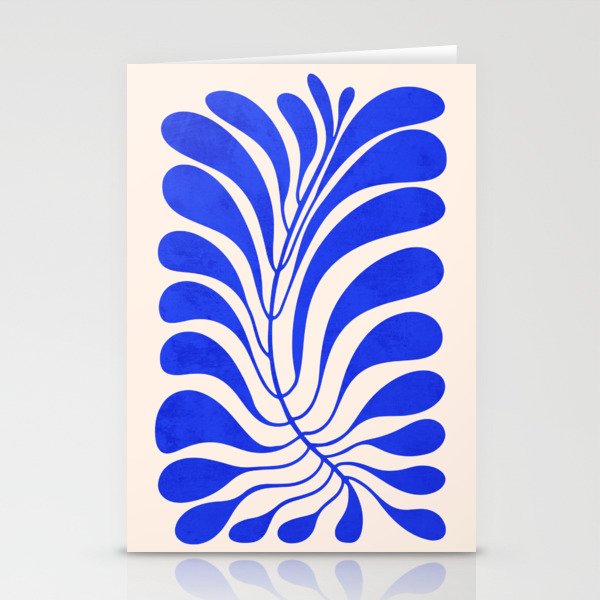 Electrik Blue Ferns: Matisse Edition Stationery Cards