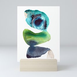 Through It All - Modern Abstract Watercolor Painting Mini Art Print