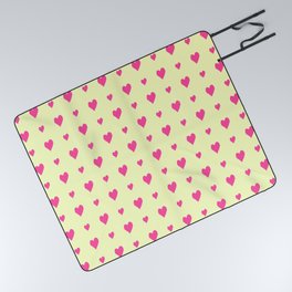 heart and love 9 - pink Picnic Blanket