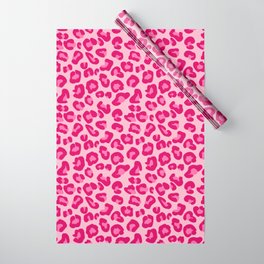 HOT Pink CHEETAH Print Design 24 Gift WRAPPING Paper -  UK