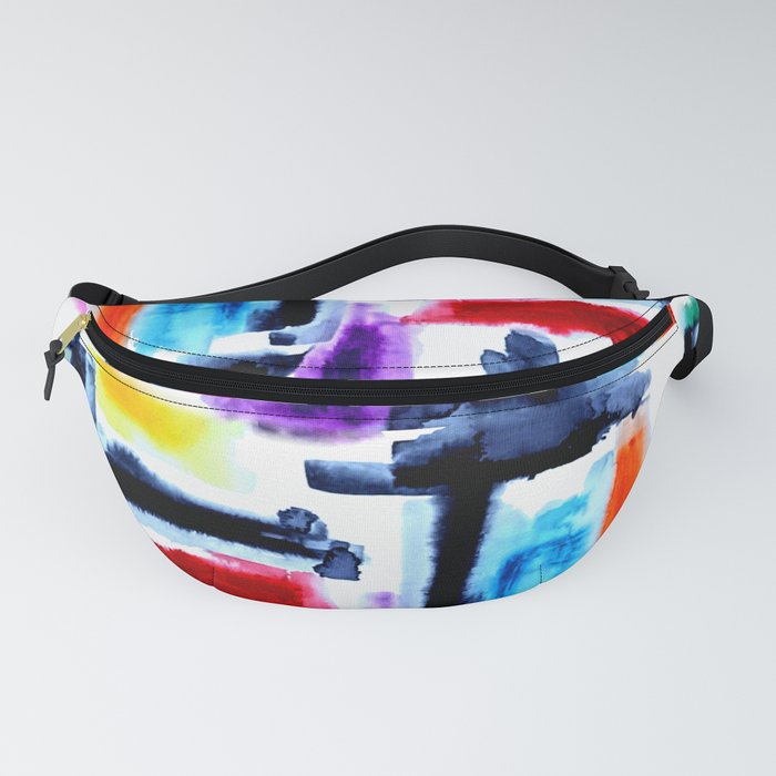 Abstract color block wash Fanny Pack