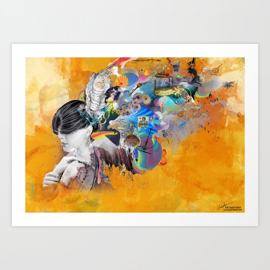 Floating Mind Art Print