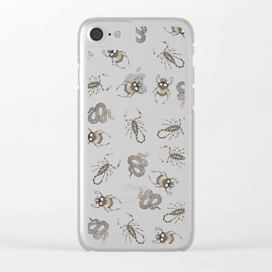 Desert Curses in Black Clear iPhone Case