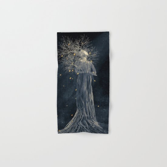 Dark portrait in autumn II Hand & Bath Towel