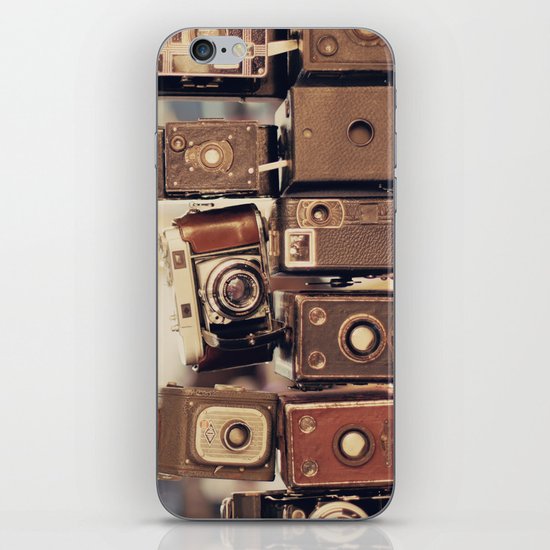 Old Cameras (Vintage and Retro Film Cameras Collection) iPhone & iPod Skin