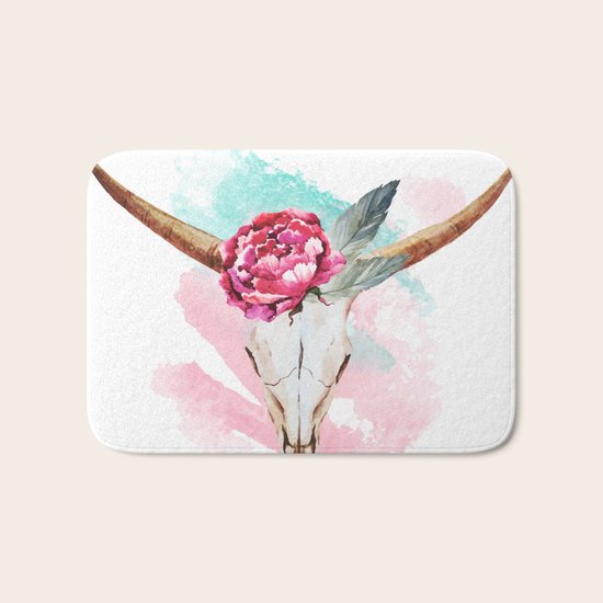 Animal Skull 05 Bath Mat