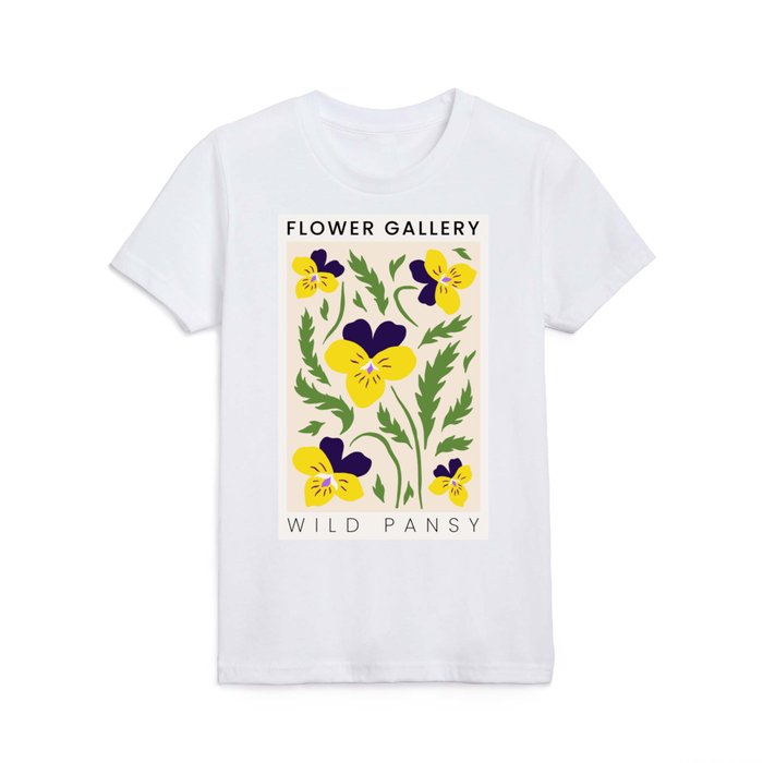 Wild Pansy - Happy Flowers Kids T Shirt