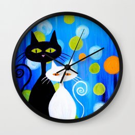 Fancy Cats Wall Clock