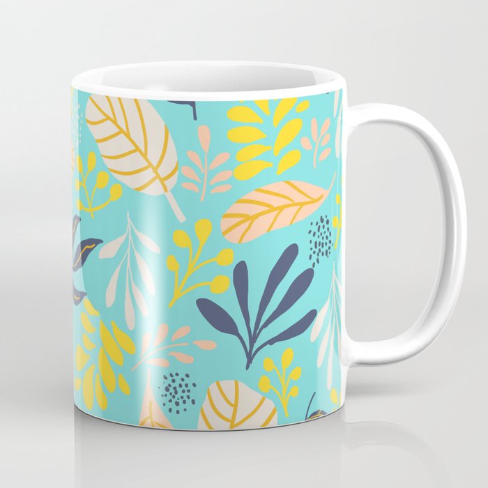 Growth Mindset | Botanical eclectic modern bohemian plants | Nature illustration vintage colorful boho Coffee Mug