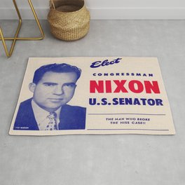 Vintage poster - Richard Nixon for Senate Rug