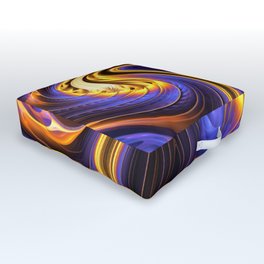 Abstract Waves Pattern  Outdoor Floor Cushion