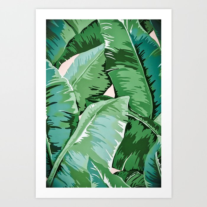 Banana leaf grandeur II Art Print