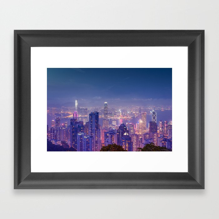 Hong Kong View V Framed Art Print