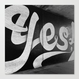 Yes! Canvas Print