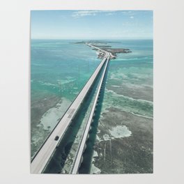 Seven mile bridge in Florida Keys Poster