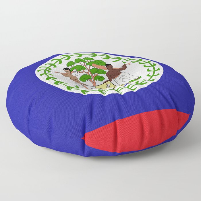 Flag of Belize Floor Pillow