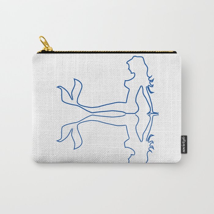 Trucker Mermaid Reflection Carry-All Pouch