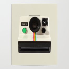 Retro 80's objects - Instant Camera Poster