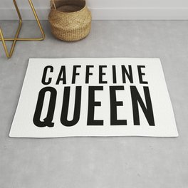 Caffeine Queen - White Rug