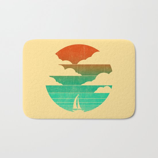Go West (sail away in my boat) Bath Mat