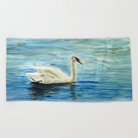 swan Beach Towel