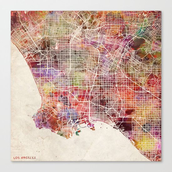 Los angeles Canvas Print