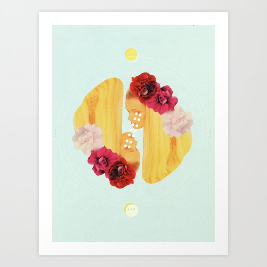 selene and eos Art Print