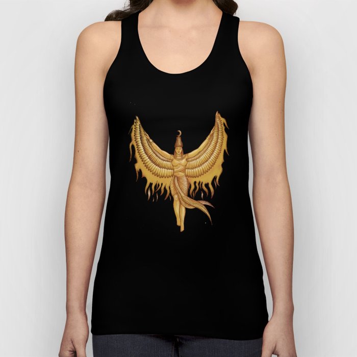 Isis, Goddess Egypt with wings of the legendary bird Phoenix Tank Top