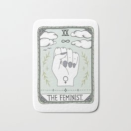 The Feminist Bath Mat | Drawing, Sky, Tarot, Illustration, Feminist, Power, Card, Symbols, Female, Rule 