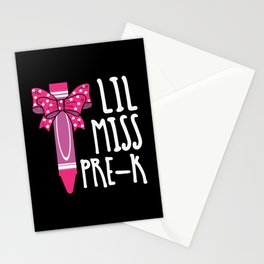 Lil Miss Pre-K Stationery Card