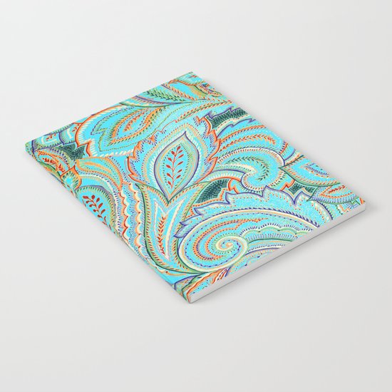 paisley, paisley Notebook