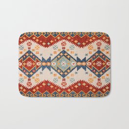 Kilim Kaleidoscope: Heritage Oriental Bohemian Moroccan Art Bath Mat