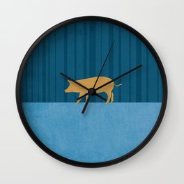 Tamworth Pig Print Wall Clock | Nature, Illustration, Animal 