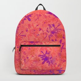 Coral Floral  Backpack