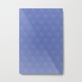 Periwinkle Scallops Metal Print | Graphicdesign, Scallops, Mermaid Decor, Periwinkle, Pattern, Indigo, Mermaid, Dotted, Scallop Pattern, Abstract 