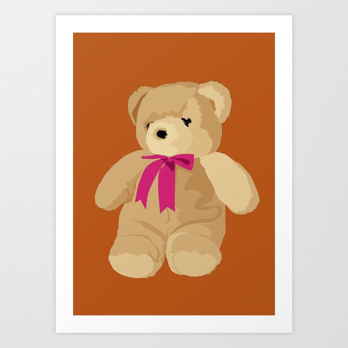 teddy-bear-art-print-by-design4u-studio-society6