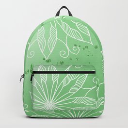 Green Pastel Mandala  V60 Backpack | Watercolor, Graphicdesign, Blue, Boho, Bohemian, Painting, Pattern, Flower, Meditation, Yoga 
