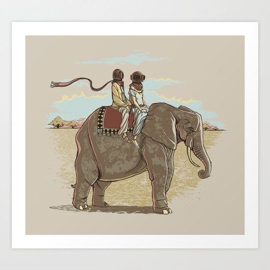 In Pachydermic Fashion Art Print