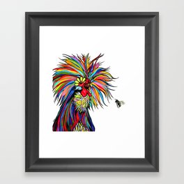 RobiniArt Chicken and Bee Framed Art Print