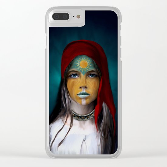 Chalchiuhtlicue Clear iPhone Case