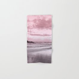 Pink Dusk - Oregon coast photography Hand & Bath Towel