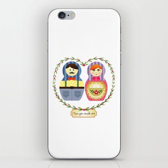 I {❤} Matryoshka iPhone & iPod Skin