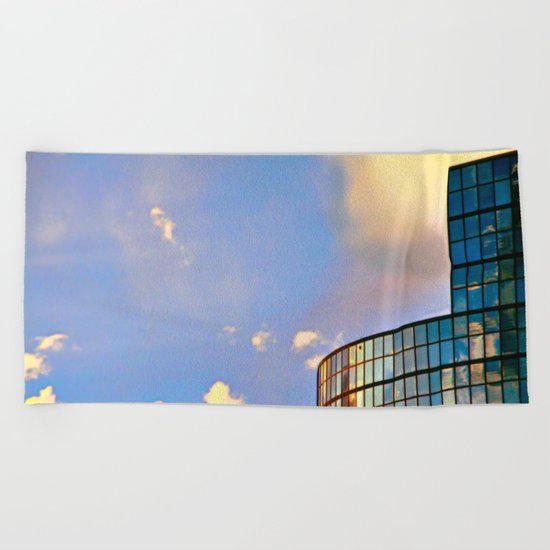 Minimalist Skyline Beach Towel